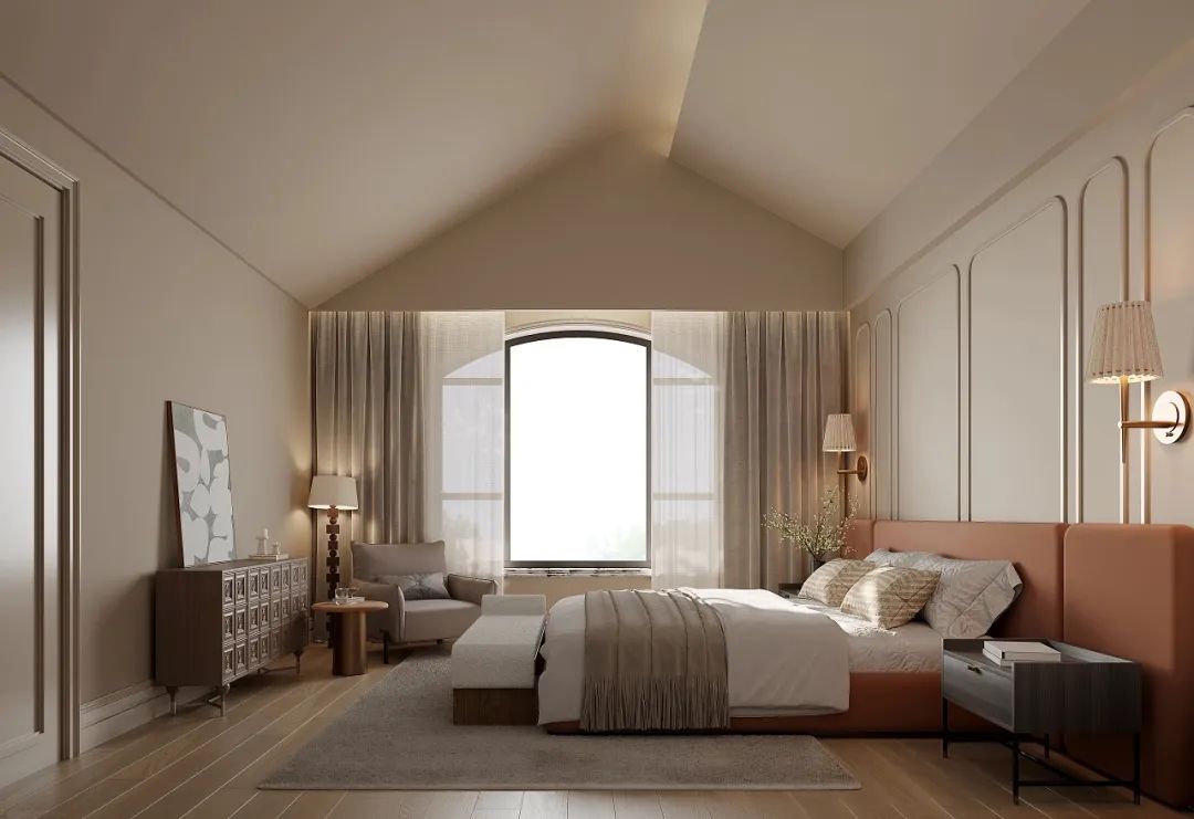 艺术涂料装修案例图片：如何让卧室兼具”美貌“与”健康舒适“